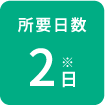 所要日数2日